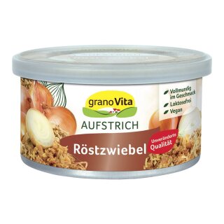 granoVita Veganer Brotaufstrich mit Röstzwiebeln - 125g