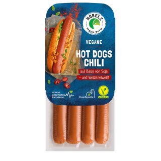 Hobelz Vegane Hot Dogs Hot Chili - 200g