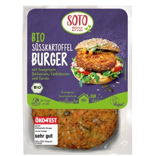 Soto Burger Süßkartoffel - Bio - 160g