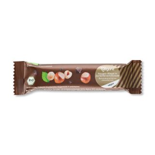 Veganz Nougat-Riegel in Zartbitterschokolade - Bio - 40g